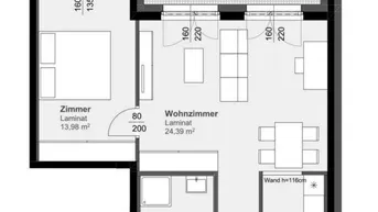 Expose 2-Zimmerwohnung mit großer Terrasse