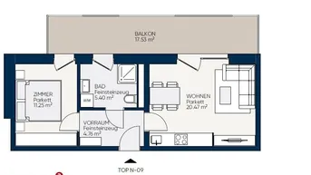 Expose Traumhafte 2-Zimmerwohnung mit GROSSEM Balkon