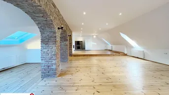 Expose Eine Rarität in Mödling: Einzigartige ca. 290m² Dachgeschosswohnung mit Charme 