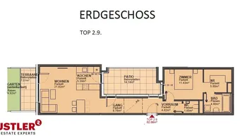 Expose Ruhige 2 Zimmerwohnung mit Garten in 1210 zu mieten