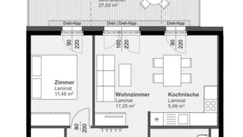 Expose 2- Zimmerwohnung mit TERRASSE in zentraler Lage!