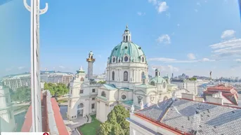 Expose TRAUMHAFTE DG-WOHNUNG MIT BLICK AUF DIE KARLSKIRCHE!
