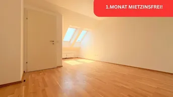 Expose 1. MONAT MIETZINSFREI!! | Behaglich unter’m Dach - Gemütliche 2-Zimmerwohnung im Dachgeschoss 