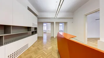 Expose Wiesingergasse: großzügig geschnittenes Büro mit 6 Räumen in repräsentativem Jugendstilhaus