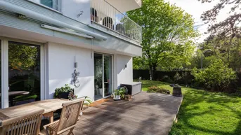 Expose GRINZING / SCHREIBERWEG: moderne Gartenwohnung mit 3 Schlafzimmern und Garagenstellplatz