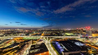 Expose ERSTBEZUG - Q TOWER: Exklusive 4 Zimmerwohnung mit 57m² Balkon und traumhaftem Blick über ganz Wien