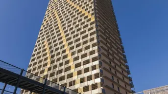 Expose ERSTBEZUG - Q TOWER: Exklusive 4 Zimmerwohnung mit 57m² Balkon und traumhaftem Blick über ganz Wien