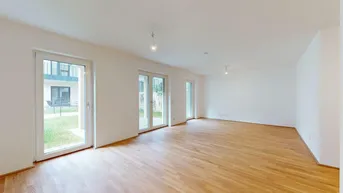 Expose  Wohnen, wo das Leben blüht – Großzügige 2 Zimmer Gartenwohnung in „Sophies Gärten“