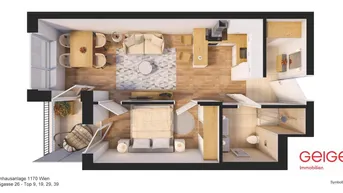 Expose Westseitige 2-Zimmer-Wohnung inkl. Küche - für Anleger geeignet