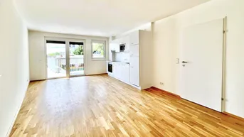 Expose ERSTBEZUG - Provisionsfrei - 3 Zimmer - ca. 74m² NFL - Einbauküche - große Terrasse - 1.Liftstock - Klimaaktiv Gold Standard