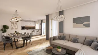Expose PROVISIONSFREI - City-Apartment - 3 Zimmer - 2 Bäder - ca. 97m² NFL - Balkon - Terrassen und Dachgarten - hochwertige Ausstattung - Neubauprojekt - Fertigstellung 2025