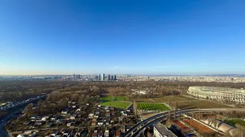 Expose STADT-BLICK - 31.Stock - U-Bahn - 3 Zimmer - ca. 90m² NFL - Loggia und Balkon - Möbliert - Top Ausstattung