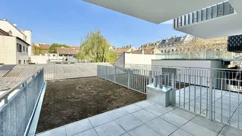 Expose TERRASSEN-WOHNUNG - Erstbezug - 2 Zimmer - ca. 43m² NFL - EINBAUKÜCHE - Dachgarten - Garage optional