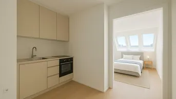 Expose VORSORGE-HIT - Erstbezug kurz vor Fertigstellung - 5. Liftstock - 1 Zimmer - ca. 35m² WFL - Fußbodenheizung und Klima - zeitlose Ausstattung