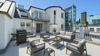 Expose TERRASSEN-HIT im Sonnwendviertel - Erstbezug - 5. Liftstock - 3 Zimmer - ca. 90m² NFL - Fußbodenheizung - Klima - zeitlose Ausstattung - ca. 36m² TERRASSE