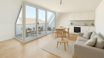 Expose PENZINGER PERSPEKTIVEN - ERSTBEZUG - ca. 56 m² WFL - 2 Zimmer - Terrasse