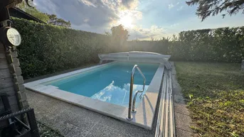 Expose Gepflegtes Ferienhäuschen mit Garten und Pool zum Spitzenpreis!