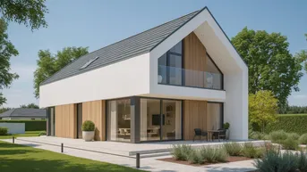 Expose Bauen Sie Ihr Traumhaus in Breitenfurt – Grundstück mit Entwurfsstudie für zwei stilvolle Doppelhaushälften
