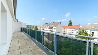 Expose TERRASSEN-HIT - 5 Jahre befristet - 2 Zimmer - ca. 62m² gew. NFL - Einbauküche - 5. Liftstock - Ruhelage - OPEN HOUSE am Samstag 27.09.