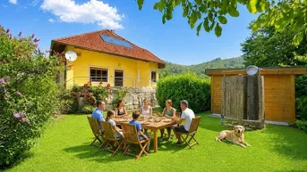 Expose FAMILIENHIT am Tor zur WACHAU | ca. 832m² Grund | ca. 260m² NFL | Hochwertig ausgestattet | Doppelgarage | Garten-Sauna | Ausbaureserve