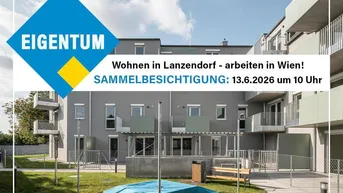 Moderne Wohnanlage mit grauer Fassade, Balkonen und einer gepflegten Grünfläche im Außenbereich.