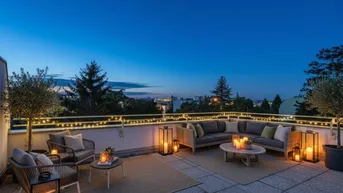 Expose Rooftop-Refugium mit 2 uneinsehbaren Terrassen! 2-Zi-Apartment zentral &amp; Ausblick mit Wow-Effekt.