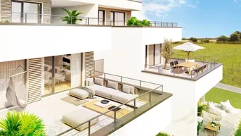 Expose nachhaltiges Wohnen: sonnige 3-Zimmer Wohnung mit großzügiger Terrasse - Erstbezug! 