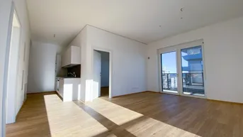 Expose modernes Wohnen mit Top Aussicht: 3-Zimmer Wohnung mit 26m² Balkon - Erstbezug! 