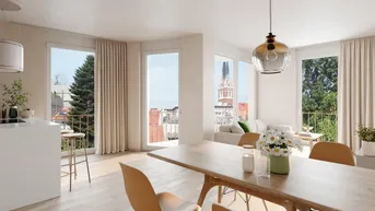 Expose stilvolle 2-Zimmer Neubauwohnung im Herz-Jesu Viertel mit Balkon 
