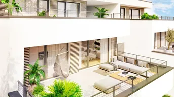 Expose Heimkommen und aufatmen! großzügige 3-Zimmer Terrassenwohnung in sonniger Ruhelage - Erstbezug 