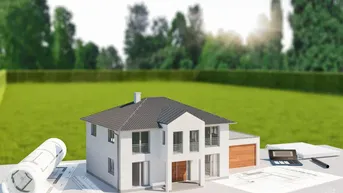 Expose NUR EINES VERFÜGBAR! Baugenehmigtes Grundstück für ein Einfamilienhaus
