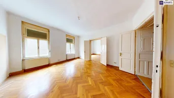 Expose ALTBAU AT ITS BEST: Mitten in St. Leonhard in Nähe zur TU Graz! 4 Zimmer, Innenhofbalkon &amp; wunderschöner Fischgrätparkett - gleich anfragen und begeistern lassen!