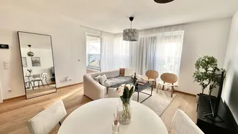 Expose REDUZIERT! Sofort Bezugsfertig in Bestlage! Traumhafte Dachgeschosswohnung mit Loggia und Panoramafenster ++ Weitblick über Wien ++ Komplett Eingerichtet ++ Dachgeschossneubau aus 2021 ++ Auch für Anleger!!!