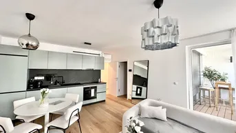 Expose Sofort Bezugsfertig in Bestlage! Traumhafte Dachgeschosswohnung mit Loggia und Panoramafenster ++ Weitblick über Wien ++ Komplett Eingerichtet ++ Dachgeschossneubau aus 2021 ++ Auch für Anleger!!!