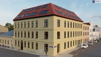 Expose 3,5-Zimmer-Wohnung mit Sanierungsbedarf und 20 m² großer Loggia im Innenhof! Plus rundum saniertes Haus!