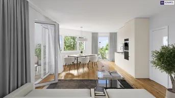 Expose ZUM JUNGBRUNNEN! Eckwohnung mit WOW-Effekt! 3 Zimmer + Viel Liebe zum Detail + Toller Blick + Beste Infrastruktur + Hochwertige Materialien + Garagenplatz optional!