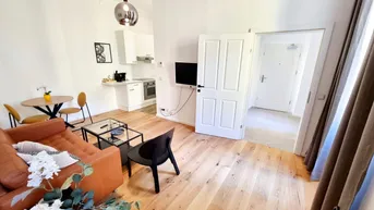Expose Kleine Wohnung - Großes Business! Ruhige Hoflage + Top sanierter Erstbezug + Voll und geschmackvoll möbliert + Wunderschönes Altbauhaus + Beste Anbindung!