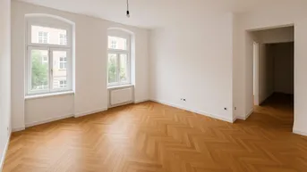 Expose ***Eleganter Wohntraum mit Altbauflair – 2-Zimmer-Wohnung in der Thaliastraße – hochwertiger Sanierung + Klimaanlage &amp; Luftwärmepumpe***