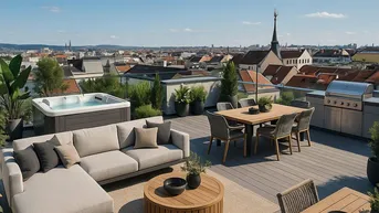 Expose Mit virtuellem Rundgang - BEZUGSFERTIG! Ihr geniales Penthouse mit 175 m² Wohnfläche und 72 m² Dachterrasse on TOP + privater Liftfahrt!