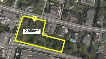 Expose NEUER PREIS: Baugrundstück 2.850m² inkl. 2 Häuser in zentraler Lage von Feldkirch / Altenstadt!