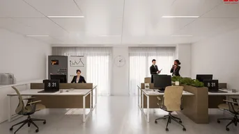 Expose 362,66 m² Büro-/Ordinations- u. Geschäftsflächen auf einer Ebene mit flexiblen Ausbaumöglichkeiten direkt an der Salzburger Straße