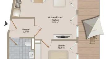 Expose Moderne 2-Raum Wohnung mit XXL-Balkon!