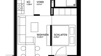 Expose PROVISIONSFREI - Reininghaus Bau 1 (Quartier 6a Süd) - geförderte Miete - 1 Zimmer 