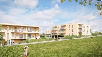 Expose PROVISIONSFREI - Sonnige Erstbezugswohnung mit großem Balkon - geförderte Miete - 4 Zimmer 
