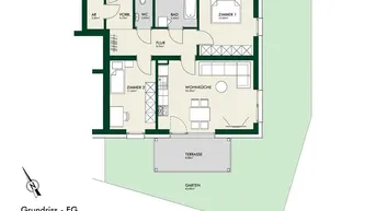 Expose PROVISIONSFREI - ERSTBEZUG - Gartenwohnung in ruhiger Lage - geförderte Miete - 3 Zimmer 