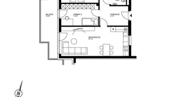Expose PROVISIONSFREI - Lichtdurchflutete 3-Zimmer-Wohnung mit großem Balkon - geförderte Miete ODER geförderte Miete mit Kaufoption - 3 Zimmer 