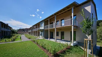 Expose PROVISIONSFREI - ERSTBEZUG - wunderschöne Gartenwohnung in ruhiger Lage mit tollem Ausblick - geförderte Miete - 3 Zimmer 