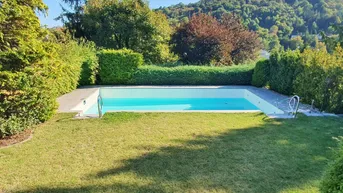 Expose Bungalow – großer Pool – großer Garten – Grünruhelage - Panoramablick