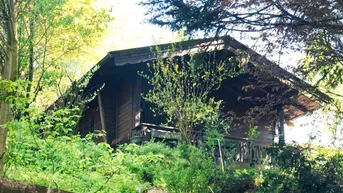 Expose Gartengrundstück mit Freizeit-Holzhaus Nähe Köstendorf zu verkaufen