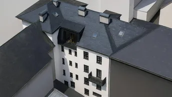 Expose Unausgebautes Dachgeschoss mit Baugenehmigung im Salzburger Stadtzentrum